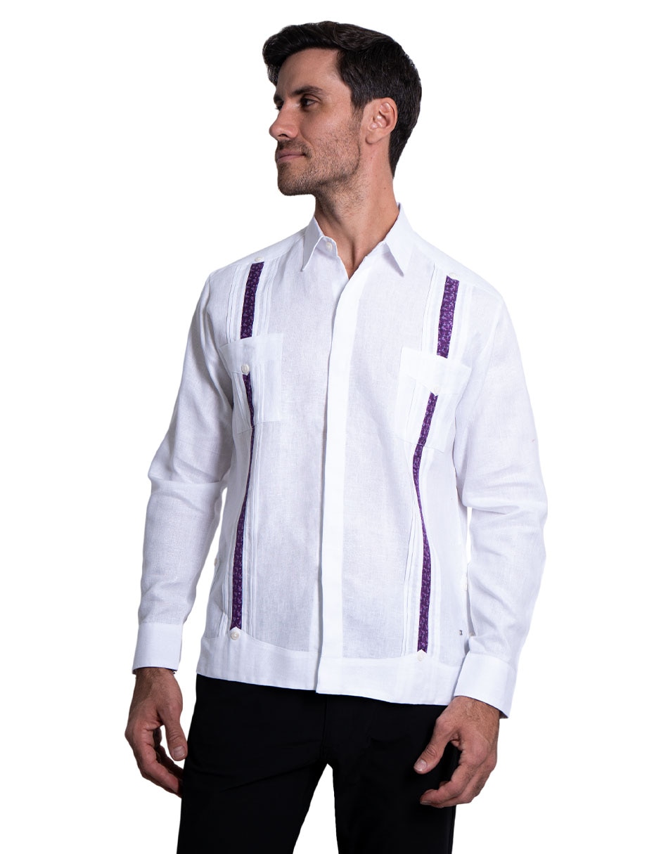 Guayabera manga larga para hombre Guayabera manga larga para hombre
