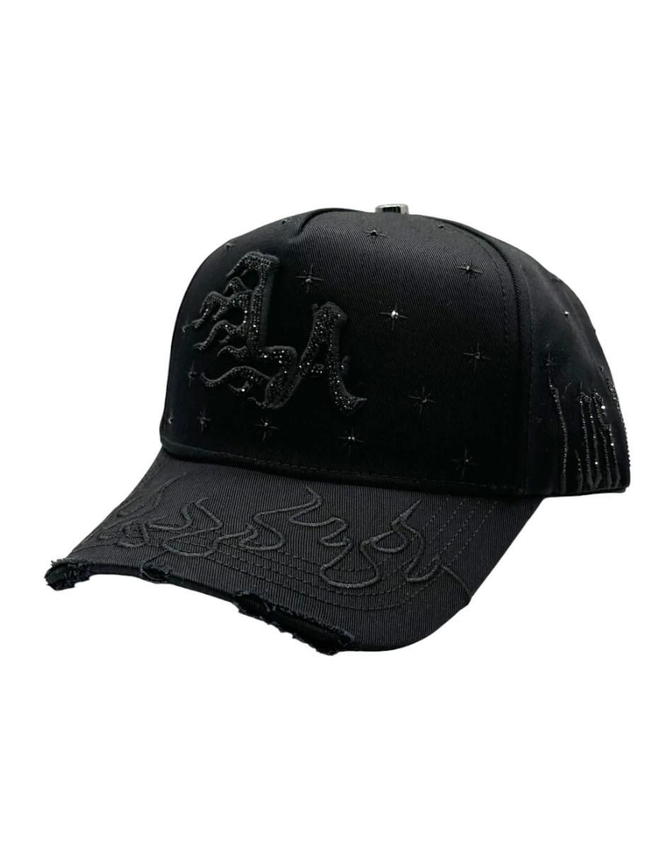 Gorra visera curva snapback casual Big Boss La Flame Black Klan para hombre