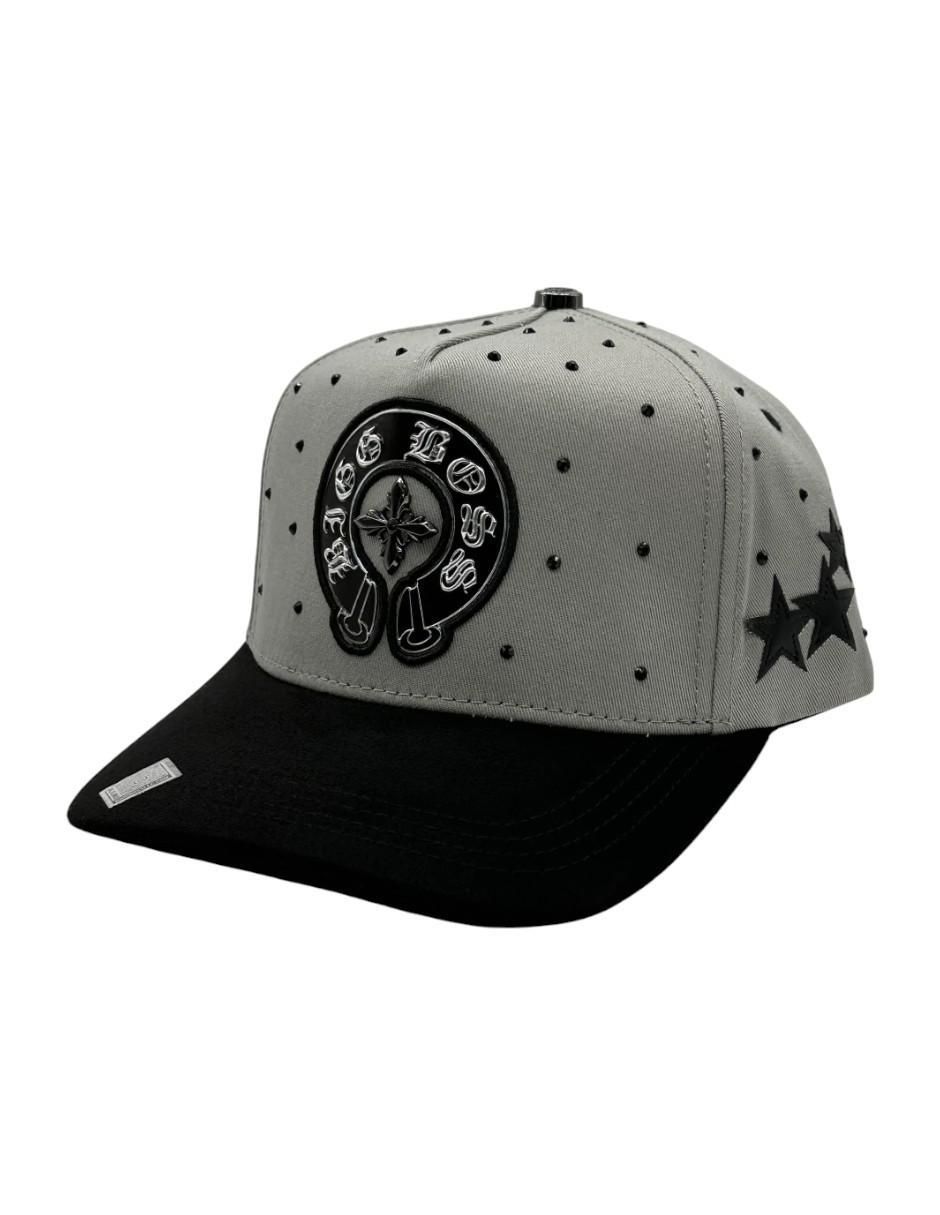 Gorra visera curva snapback casual Deluxe Gray para hombre Gorra visera curva snapback casual Deluxe Gray para hombre