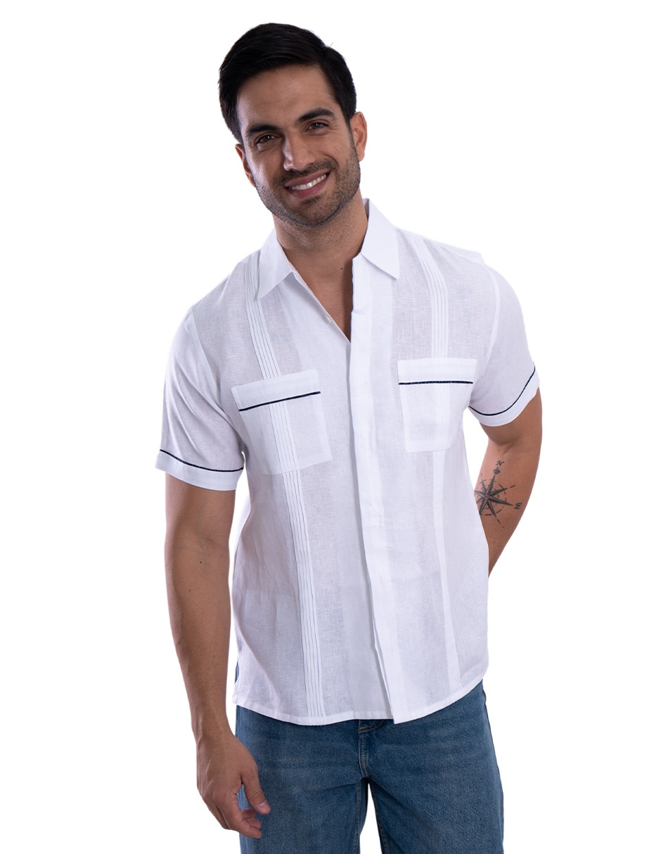 Guayabera manga corta para hombre Guayabera manga corta para hombre
