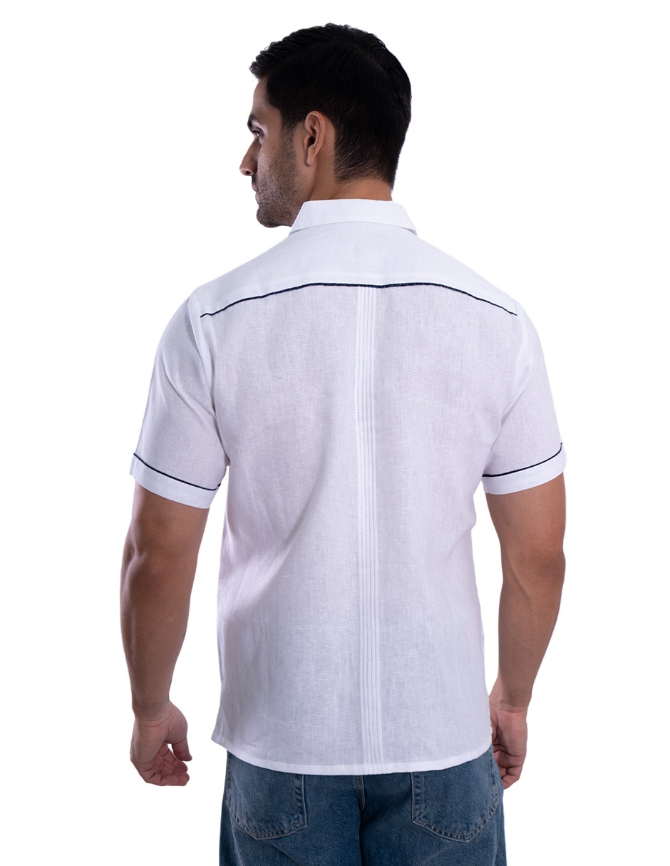 Guayabera manga corta para hombre