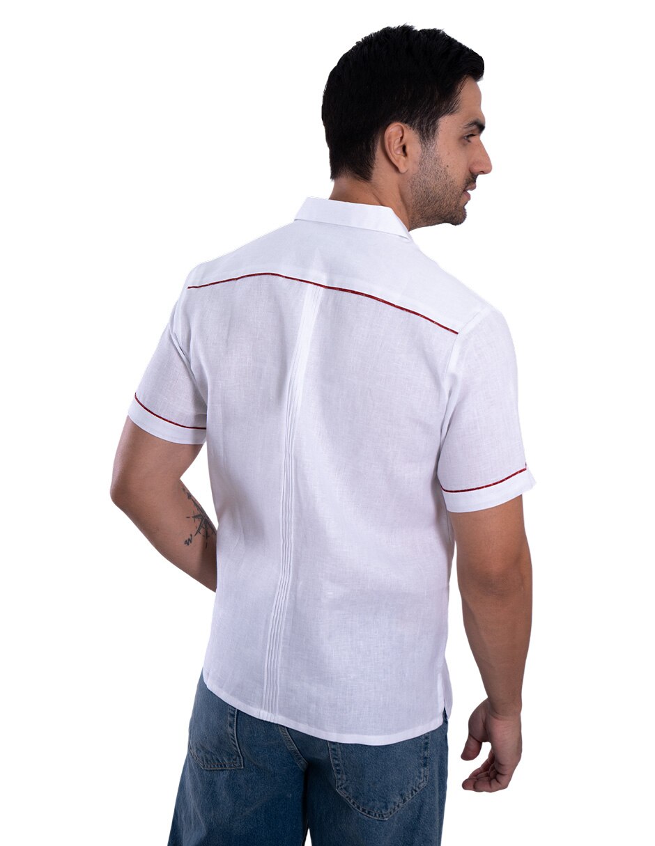 Guayabera manga corta para hombre 2