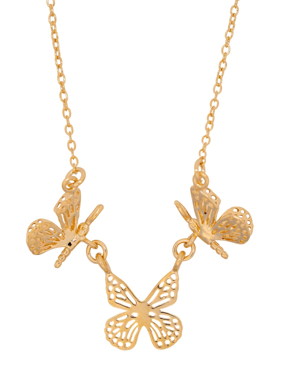 Collar mariposa 18 K 2