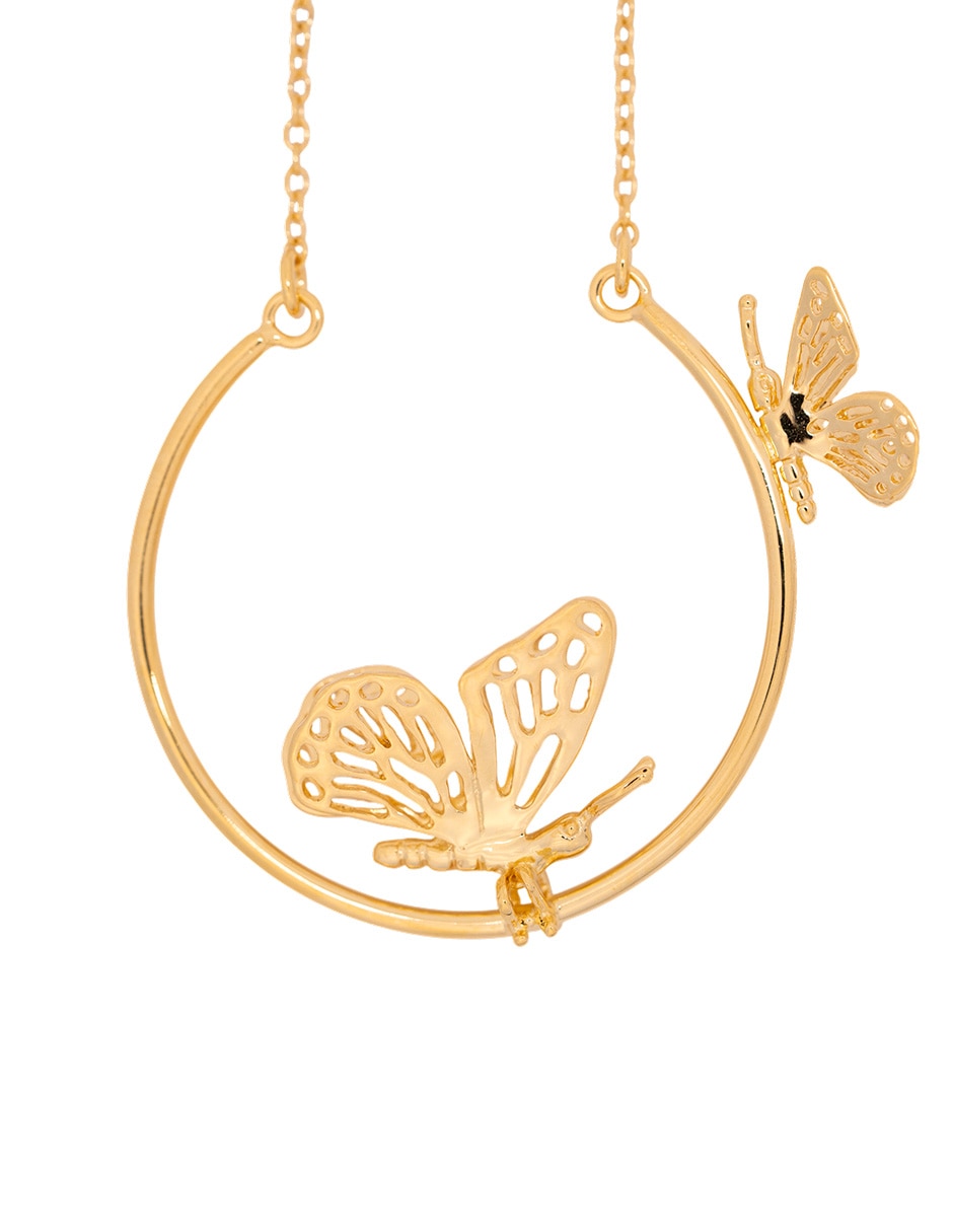 Collar mariposa 18 K 2