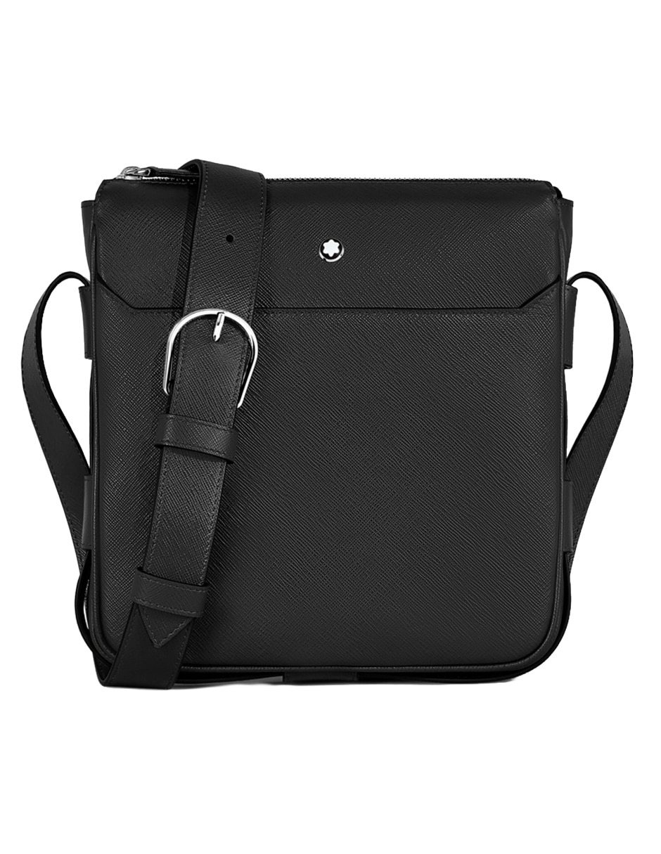 Bolsa messenger de piel unisex