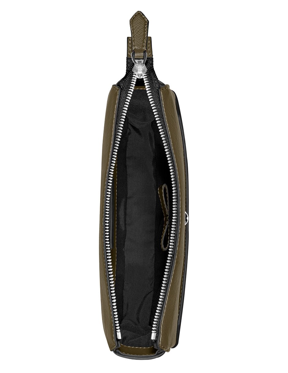 Bolsa messenger de piel unisex
