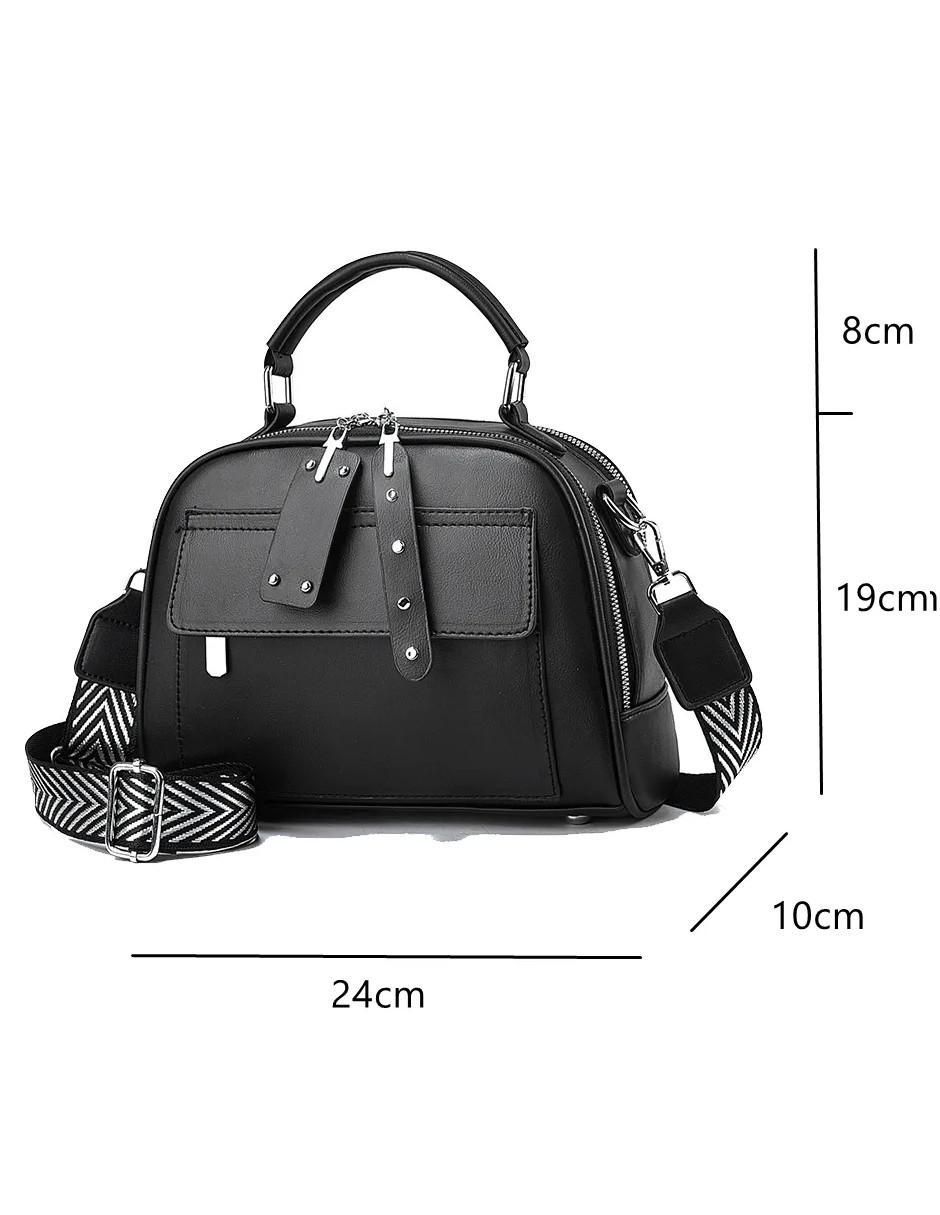 Bolsa crossbody de cuero para mujer