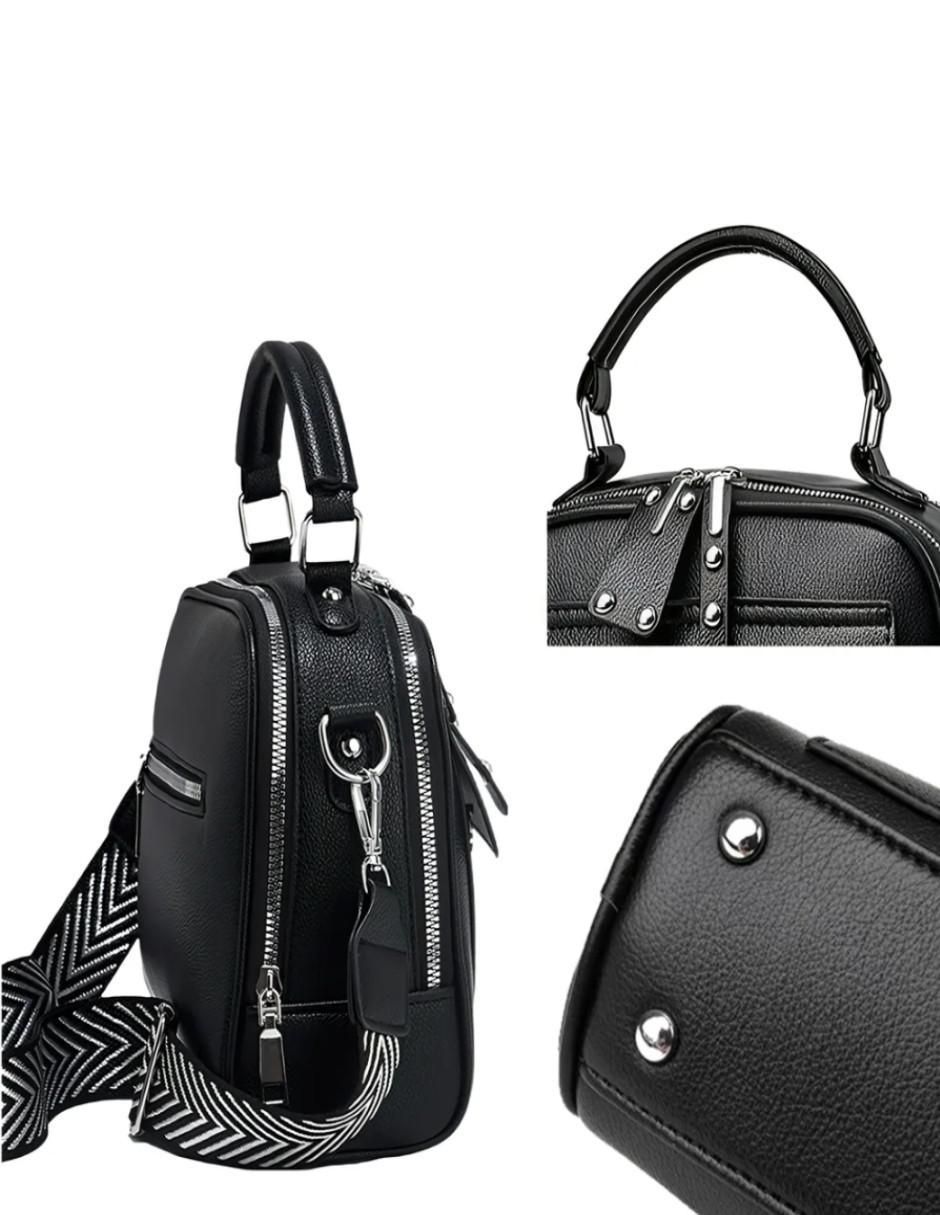 Bolsa crossbody de cuero para mujer