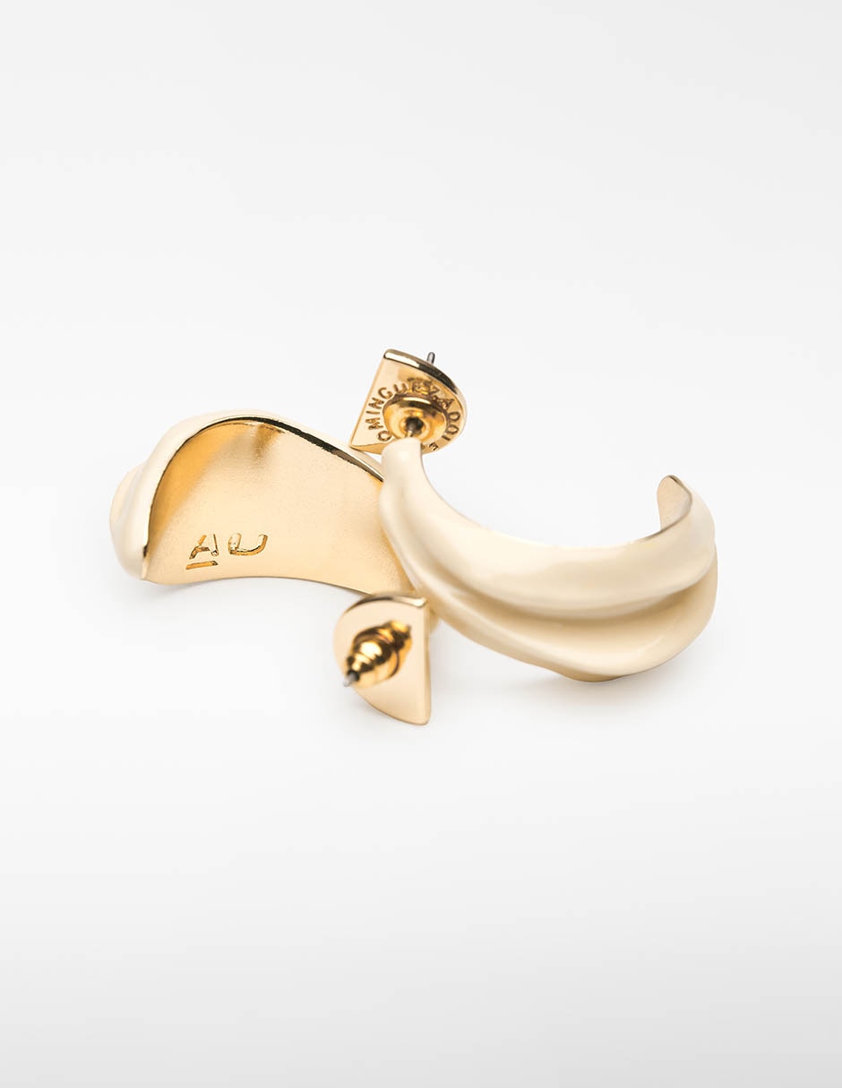Aretes cortos de media luna 2
