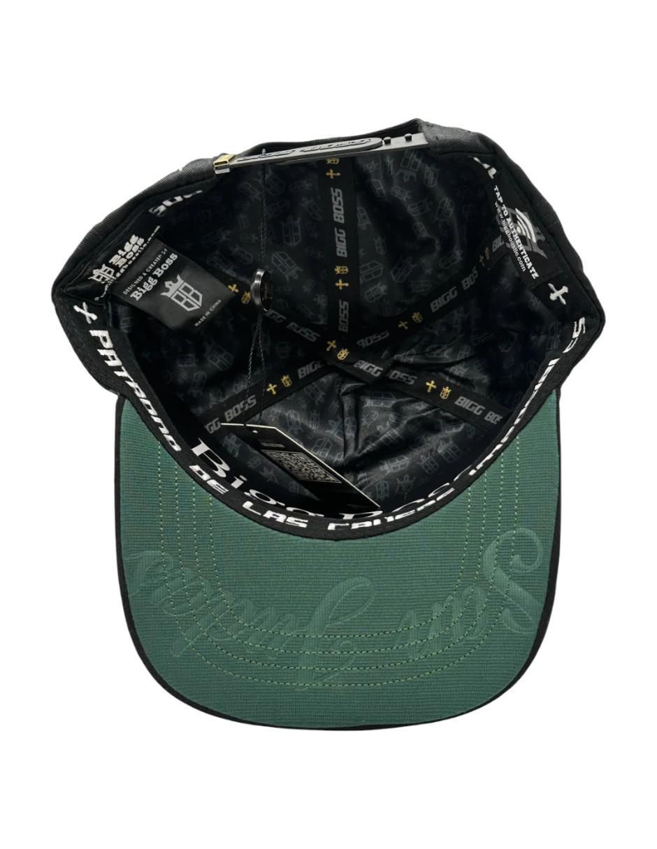 Gorra visera curva snapback casual San Judas Cristal Black para hombre 5