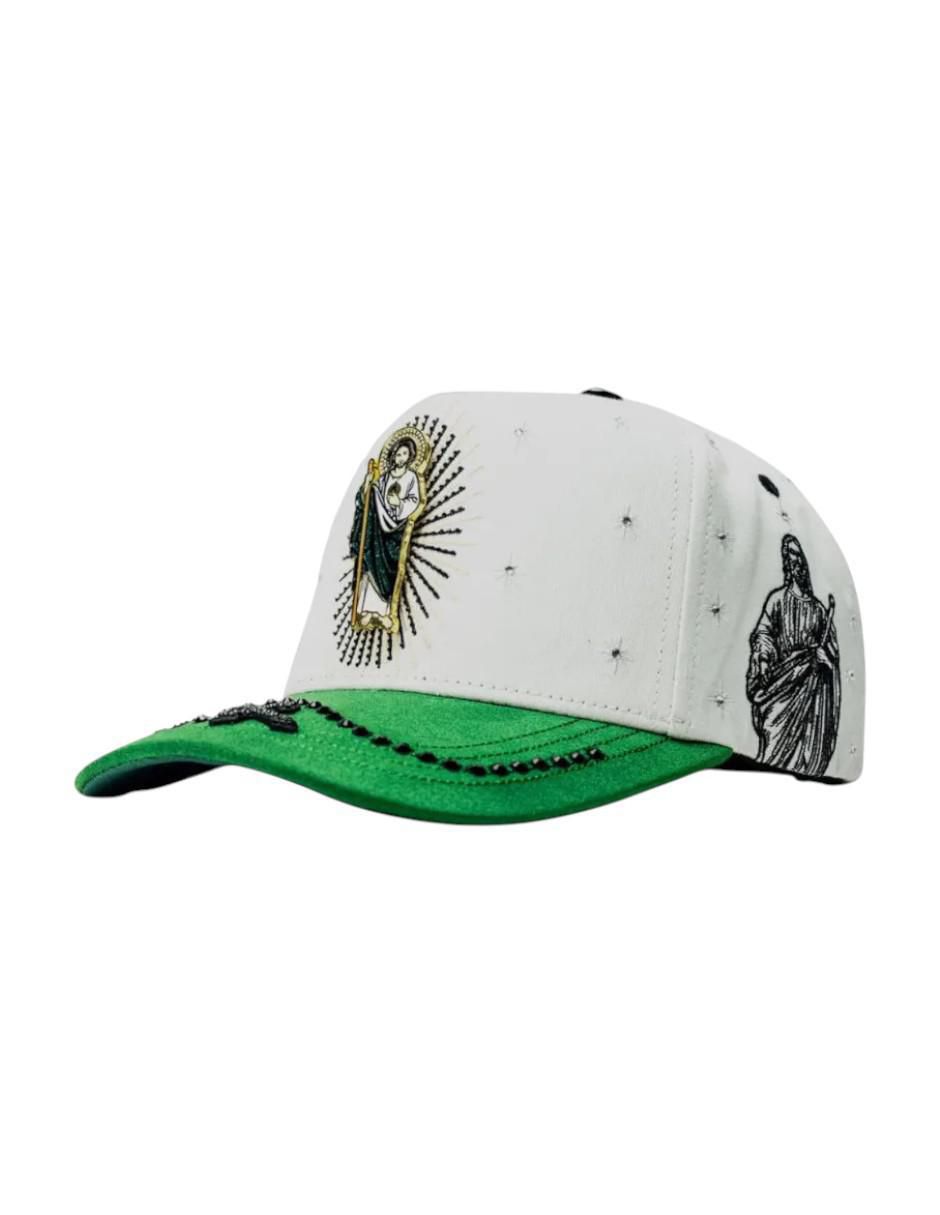Gorra visera curva snapback casual San Judas Cristal White para hombre Gorra visera curva snapback casual San Judas Cristal White para hombre