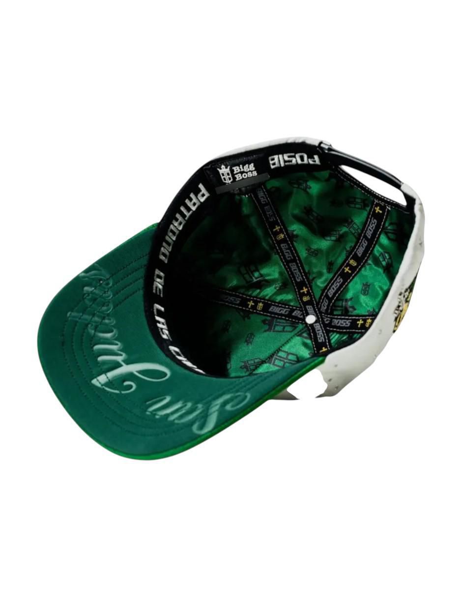 Gorra visera curva snapback casual San Judas Cristal White para hombre 6