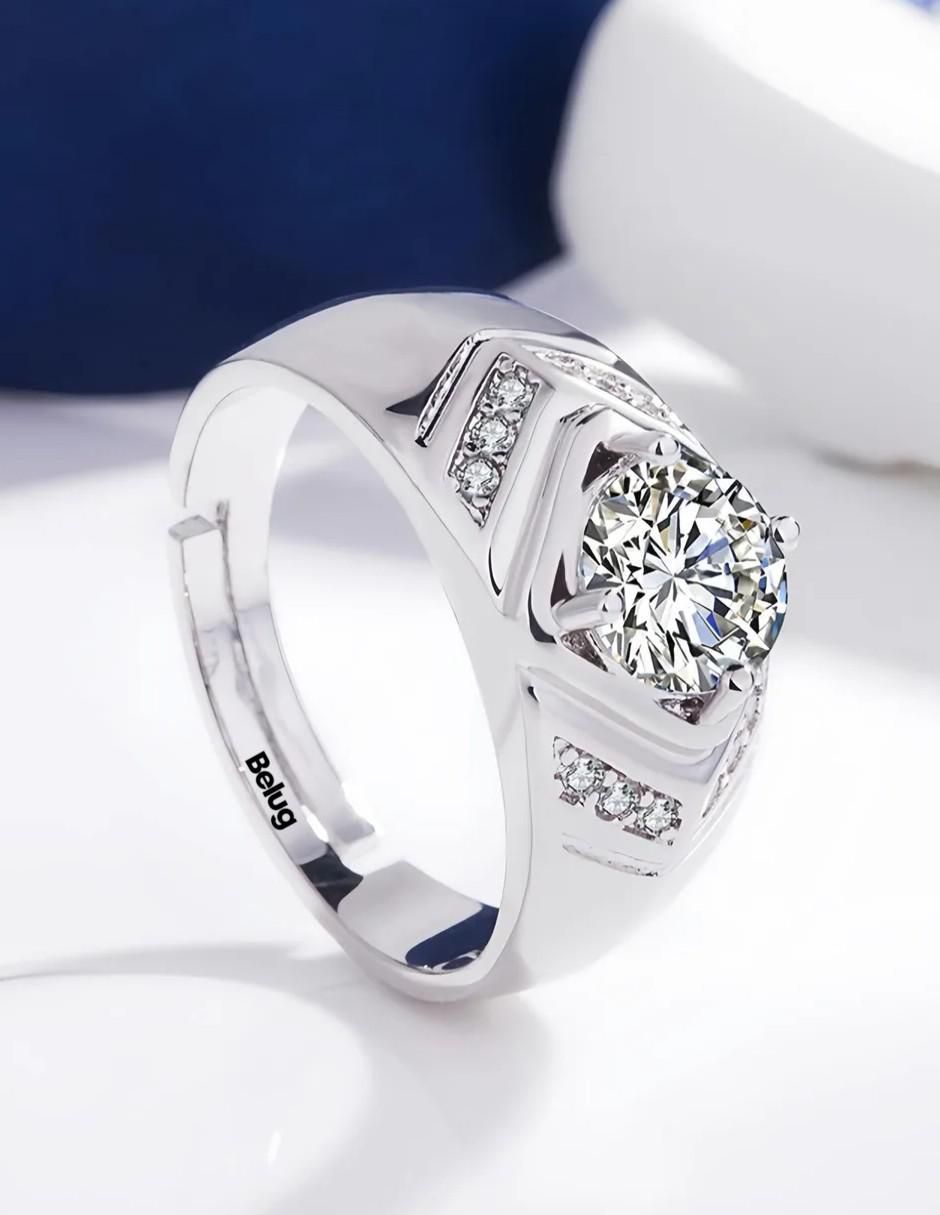 Anillo belug circonita