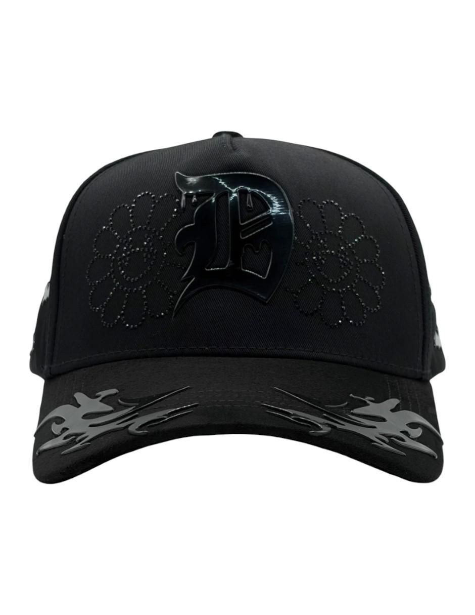 Gorra visera curva snapback casual Genesis Black para hombre