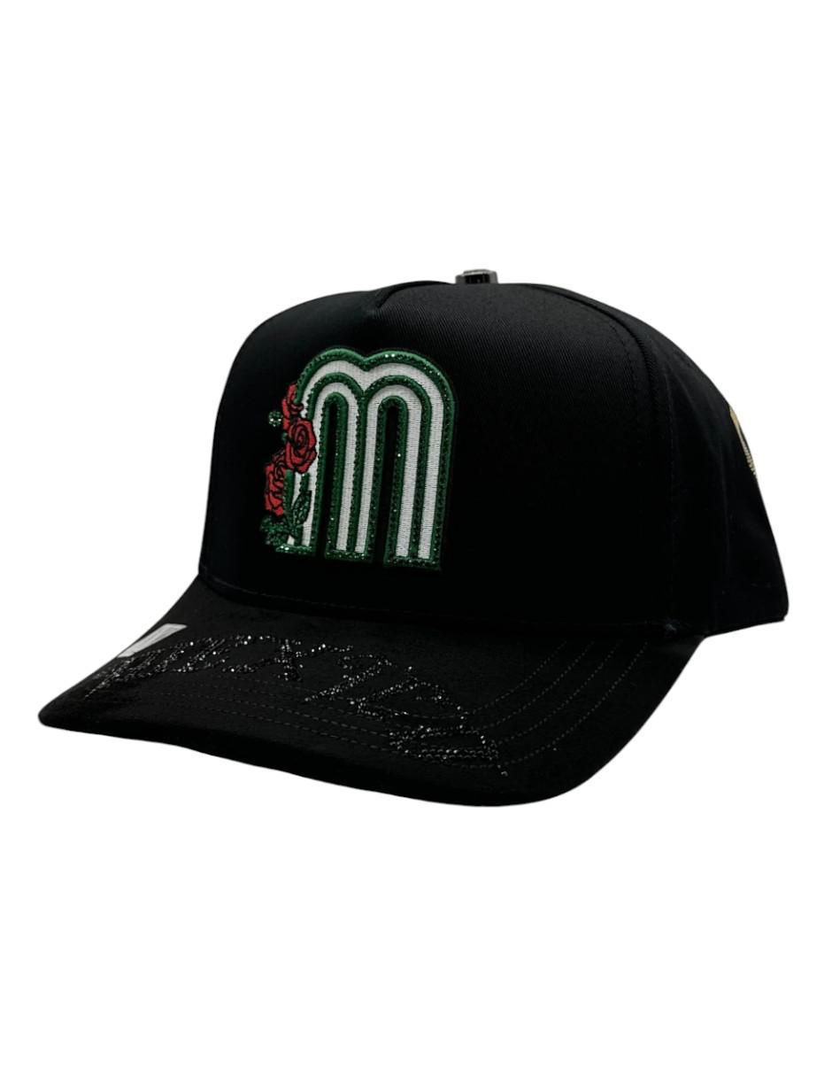 Gorra visera curva snapback casual México Rosas para hombre 7