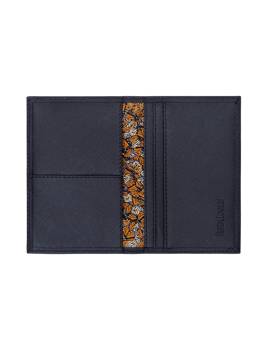 Tarjetero Pineda Covalin de piel Mariposa Monarca para hombre 3