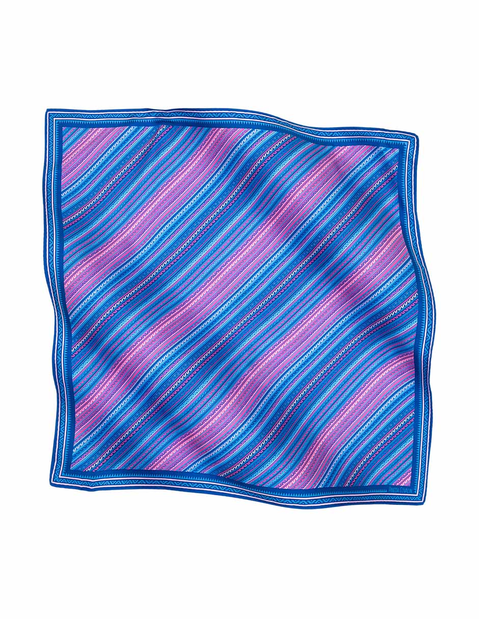 Mascada con estampado gráfico de seda para mujer 2