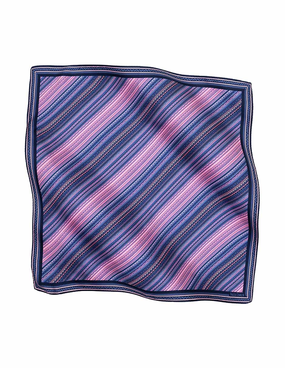 Mascada con estampado gráfico de seda para mujer 2