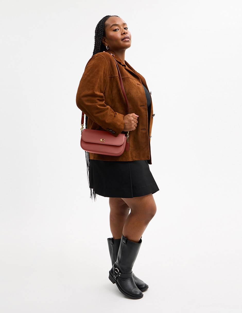 Bolsa shoulder brook flap chain de piel mujer 3