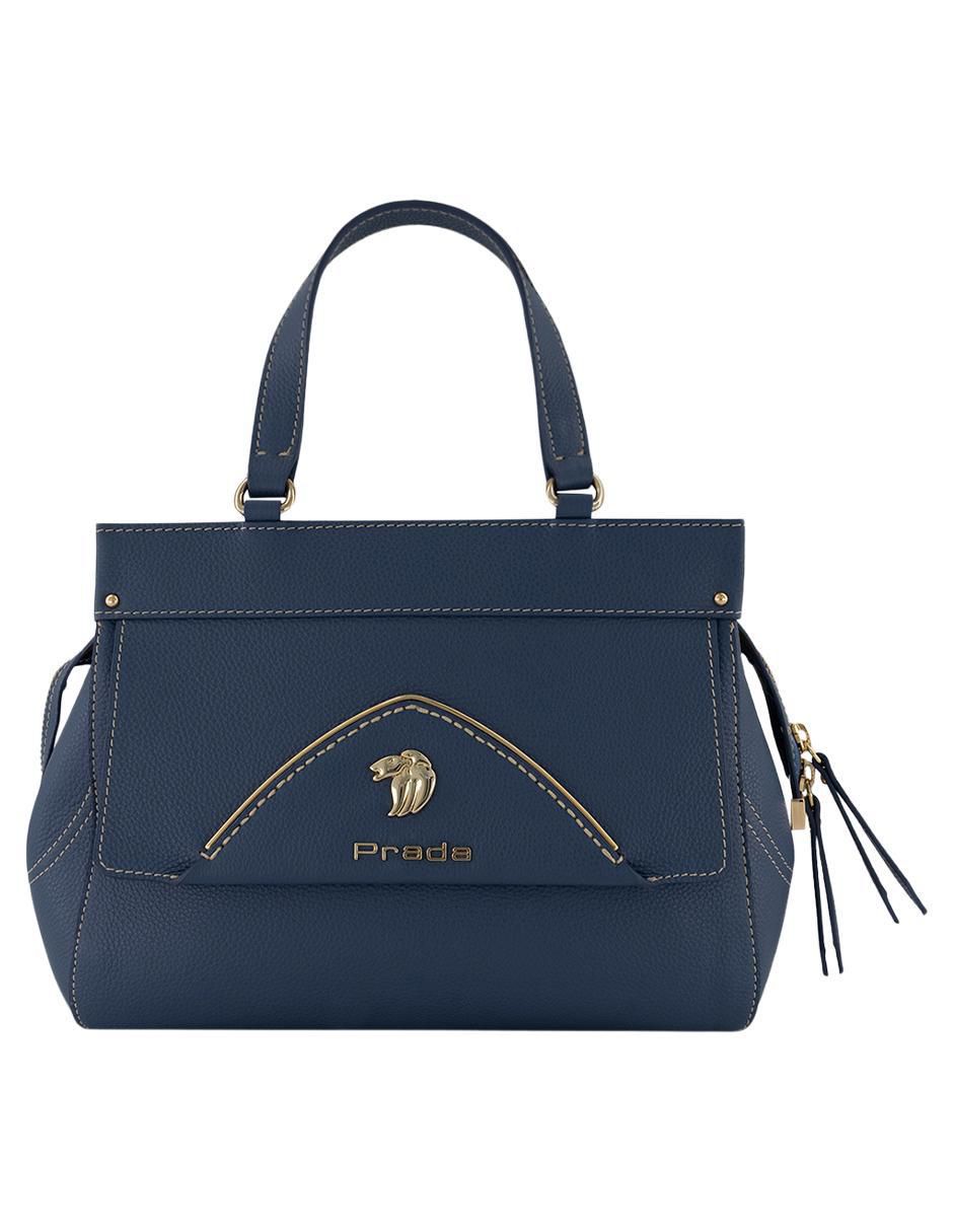 Bolsa satchel de piel para mujer