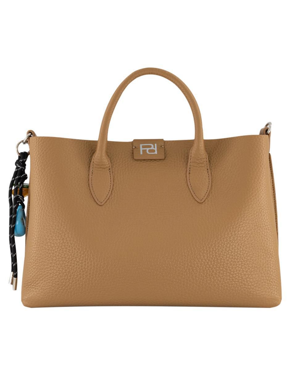 Bolsa satchel de piel para mujer