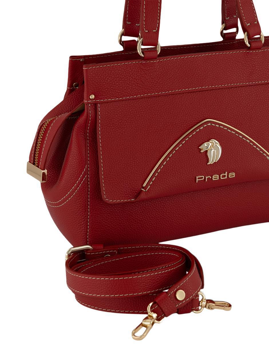 Bolsa satchel Prada de piel para mujer