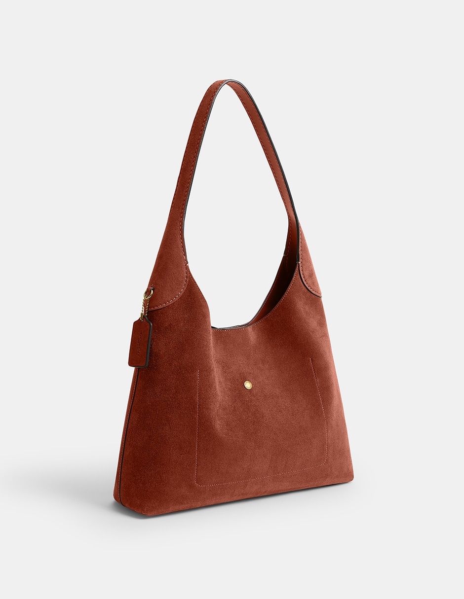 Bolsa shoulder Coach brooklyn 34 de suede para mujer