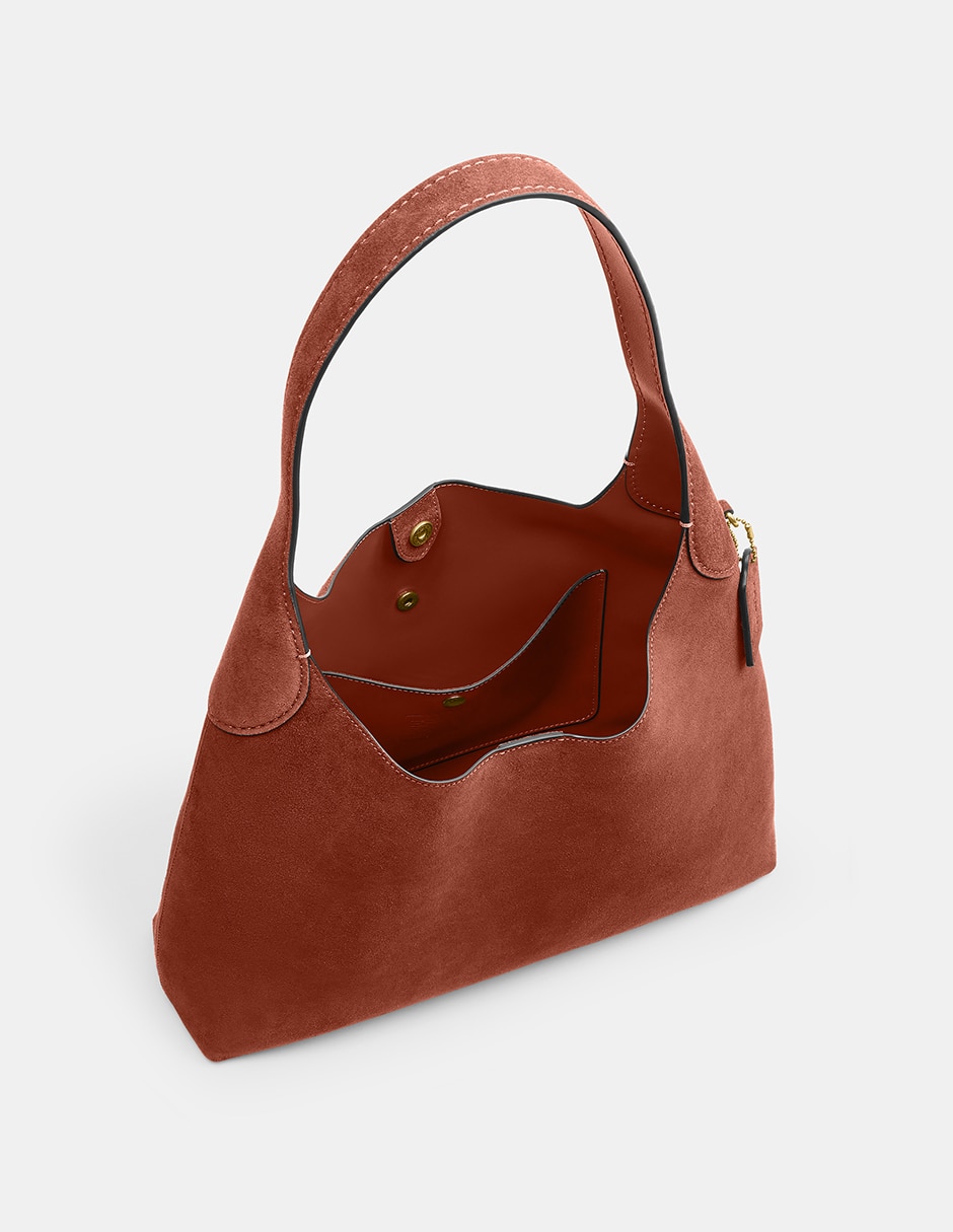Bolsa shoulder Coach brooklyn 34 de suede para mujer
