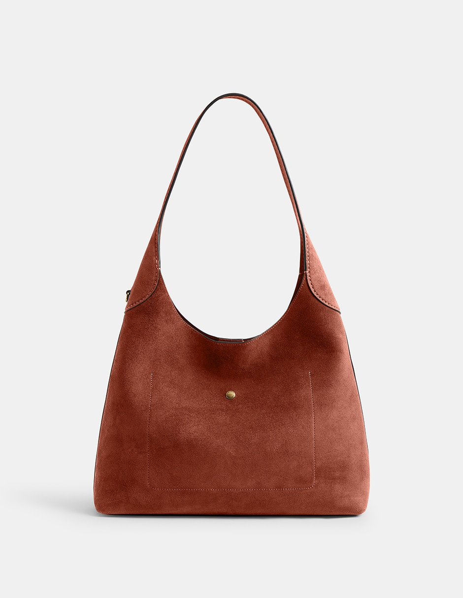Bolsa shoulder brooklyn 34 de suede para mujer