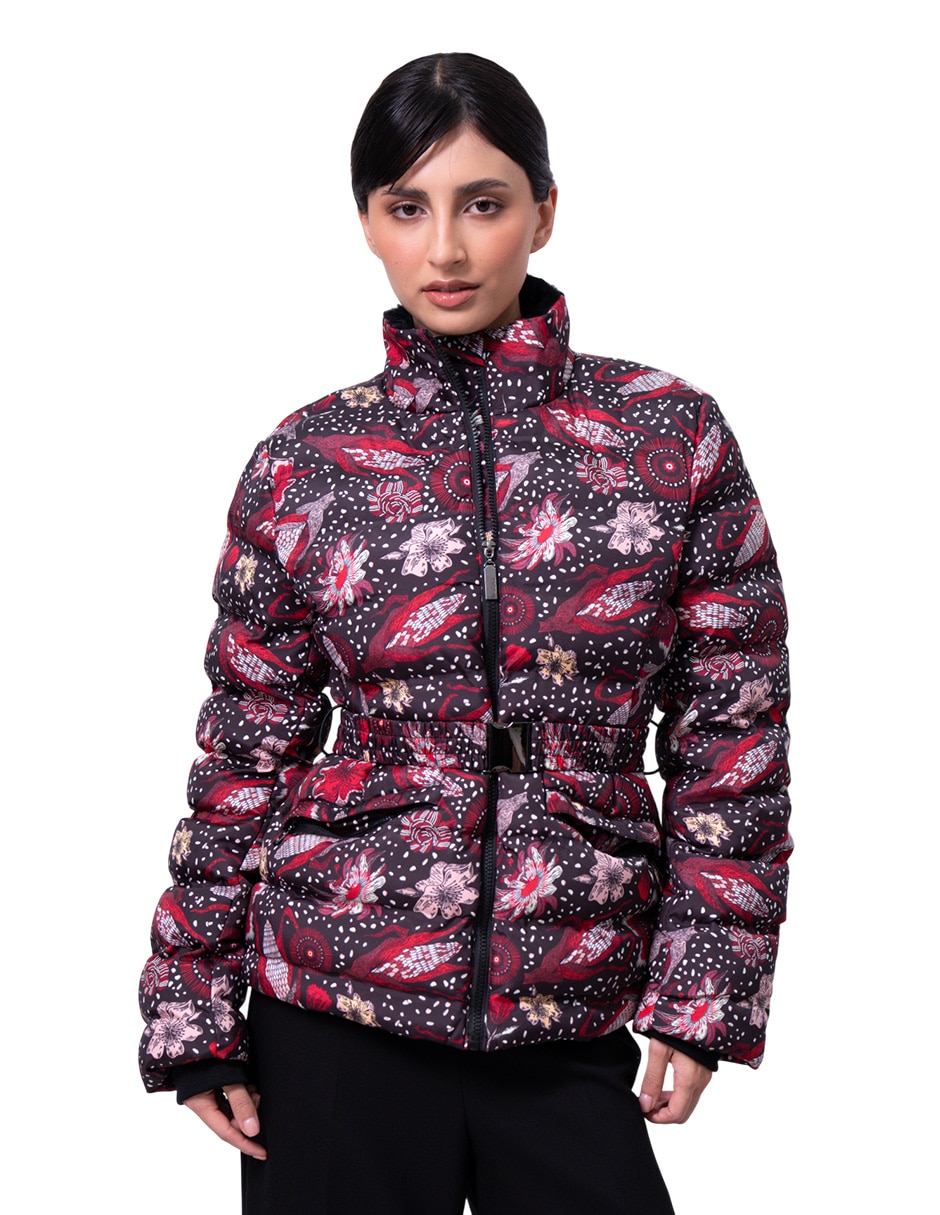 Chamarra bomber pineda covalin maíz flor pasión para mujer Chamarra bomber pineda covalin maíz flor pasión para mujer