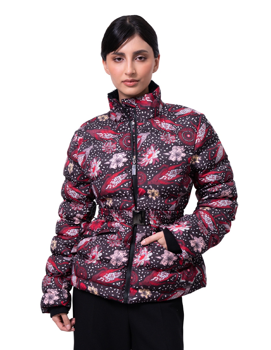 Chamarra bomber pineda covalin maíz flor pasión para mujer