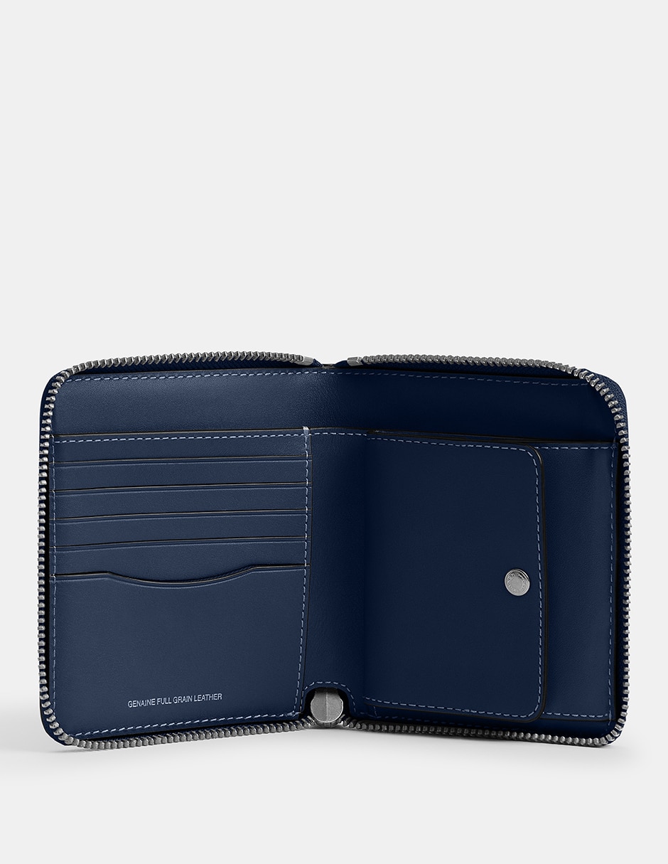 Cartera zip around coin wallet para hombre 2