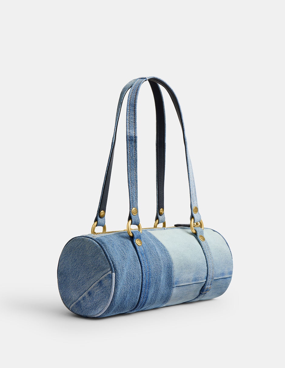 Bolsa shoulder Kisslock Barrel 28 textil para mujer 2