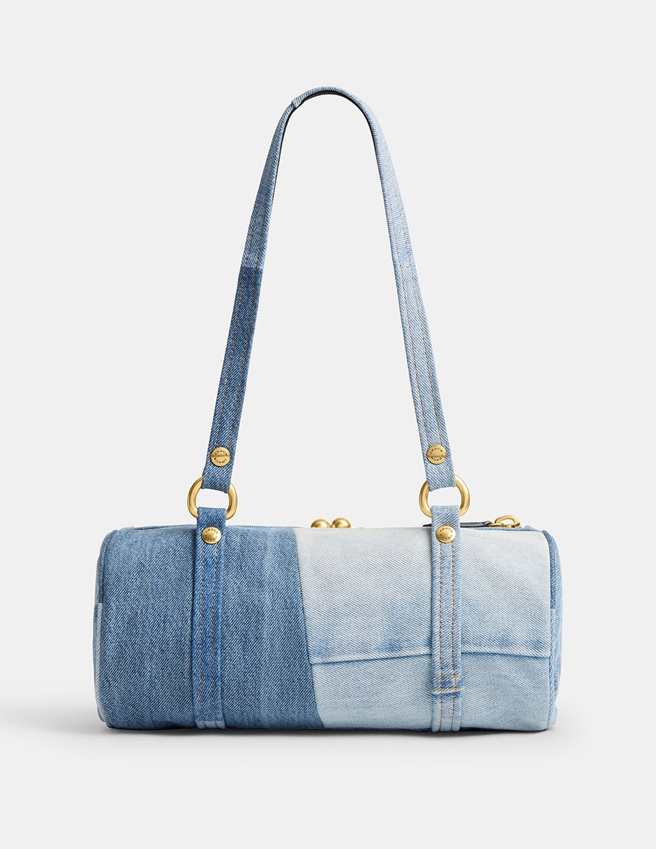 Bolsa shoulder Kisslock Barrel 28 textil para mujer 3