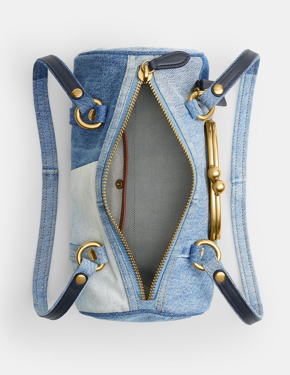 Bolsa shoulder Kisslock Barrel 28 textil para mujer Bolsa shoulder Kisslock Barrel 28 textil para mujer