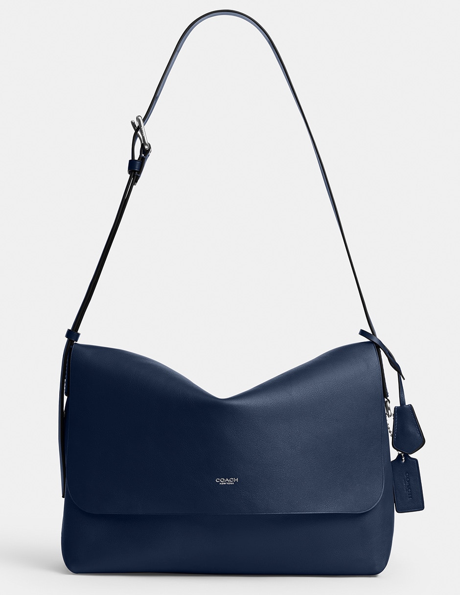 Bolsa messenger de piel para mujer