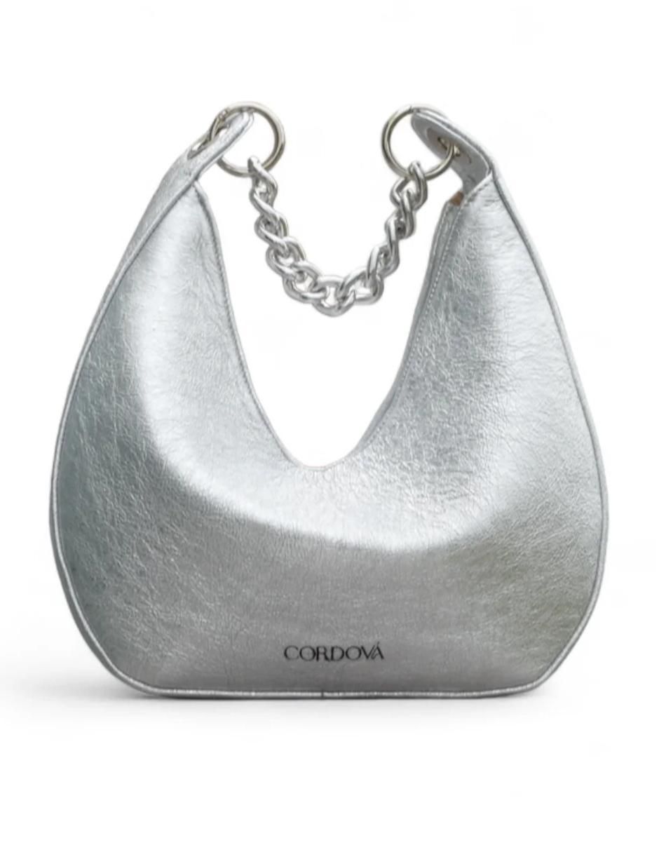 Bolsa hobo Fortune Silver de piel para mujer