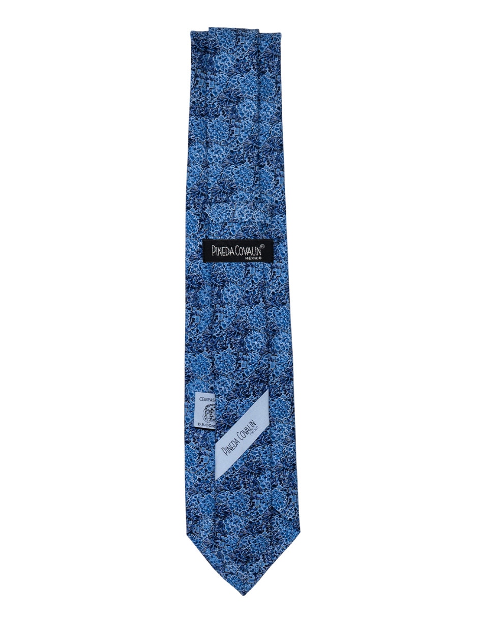 Corbata regular de seda estampado gráfico para hombre 3