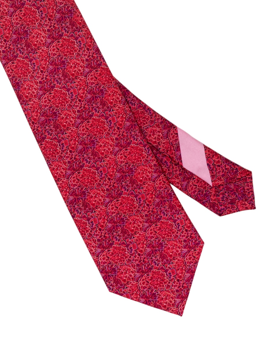 Corbata regular (6-8.5 cm) "de" seda "estampado" gráfico "para" hombre 2