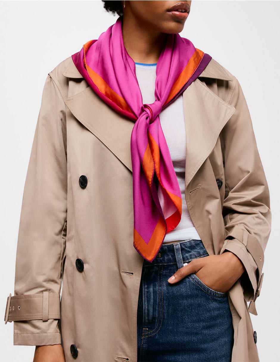 con estampado Degradado de Seda para mujer