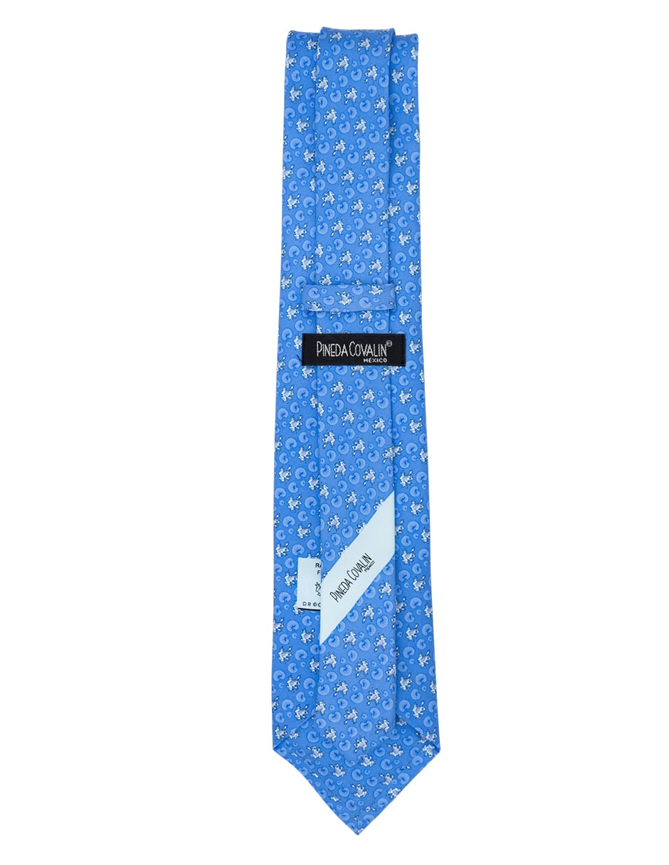 Corbata regular de seda estampado gráfico para hombre 2