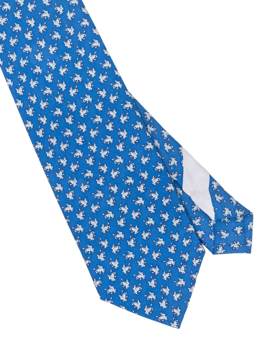 Corbata pineda covalin regular de seda estampado gráfico para hombre