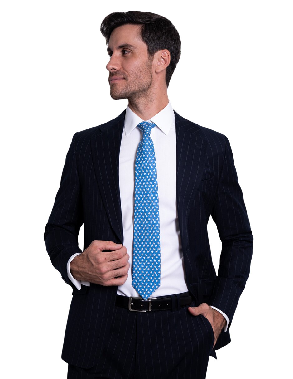 Corbata pineda covalin regular de seda estampado gráfico para hombre