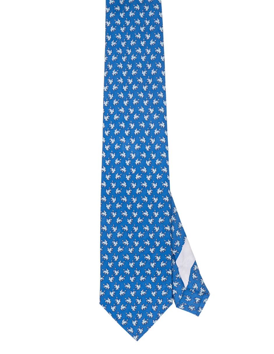 Corbata pineda covalin regular de seda estampado gráfico para hombre