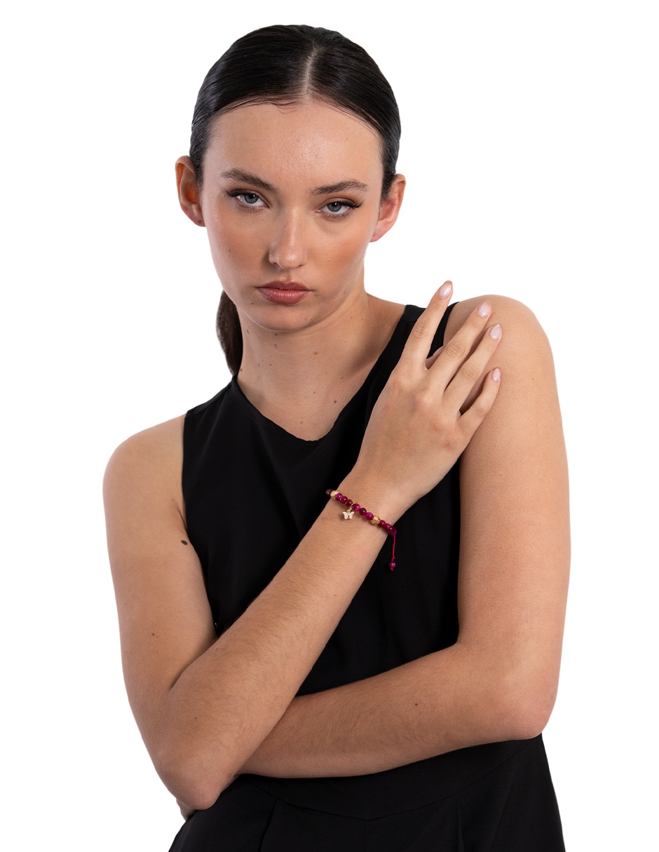 Pulsera mariposa con acabado liso 4