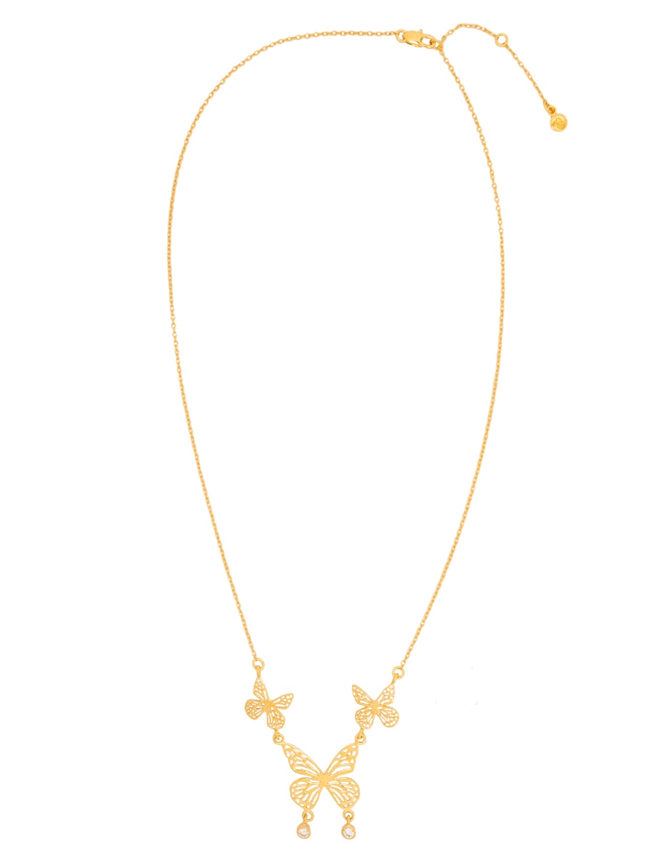Joyería de redonda mariposa de metal 18 k 1