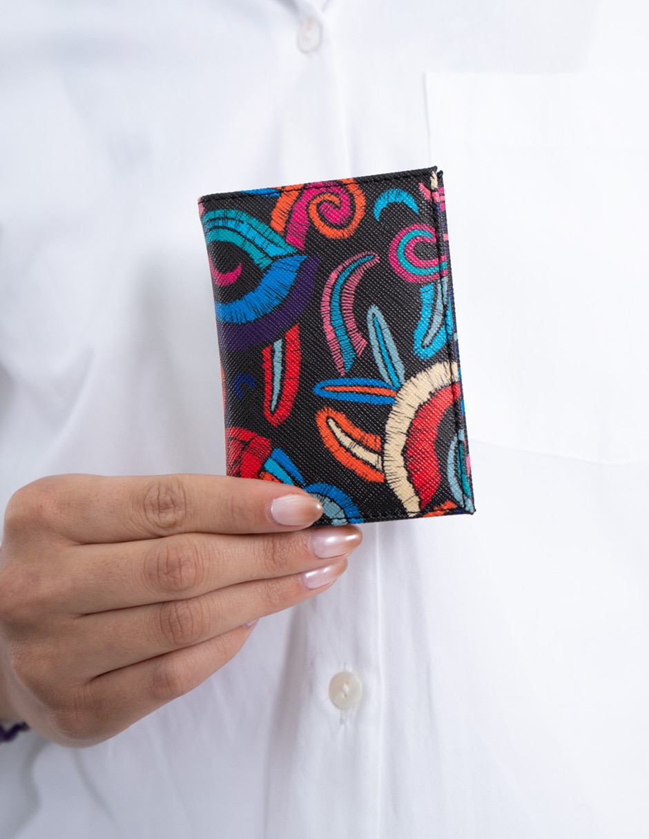 Tarjetero Quetzalcóatl para mujer
