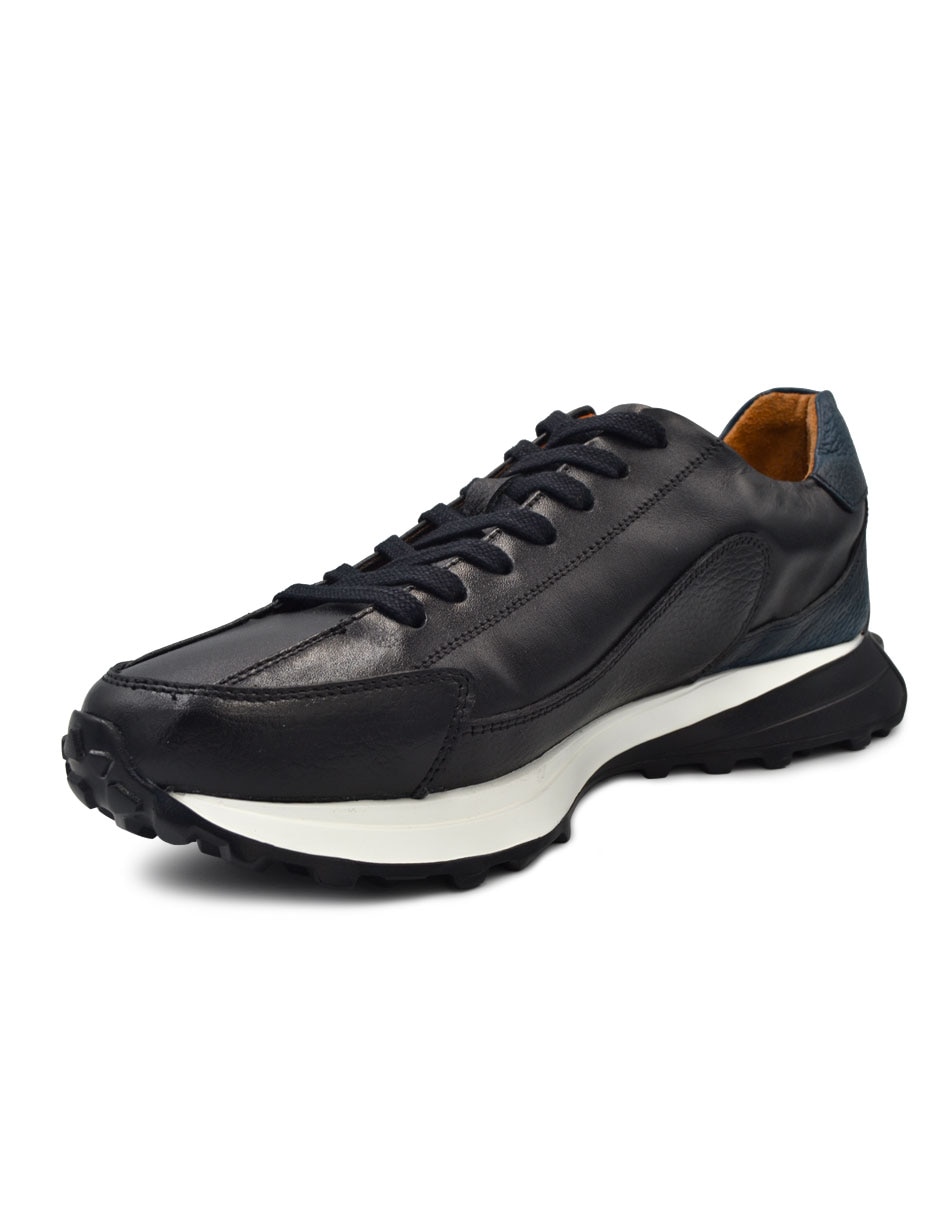 Tenis de piel para hombre
