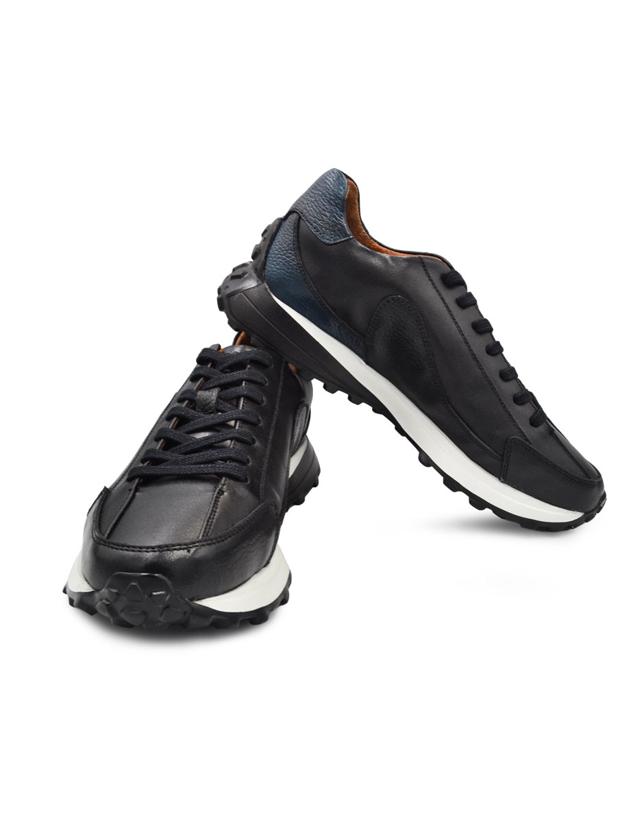 Tenis de piel para hombre