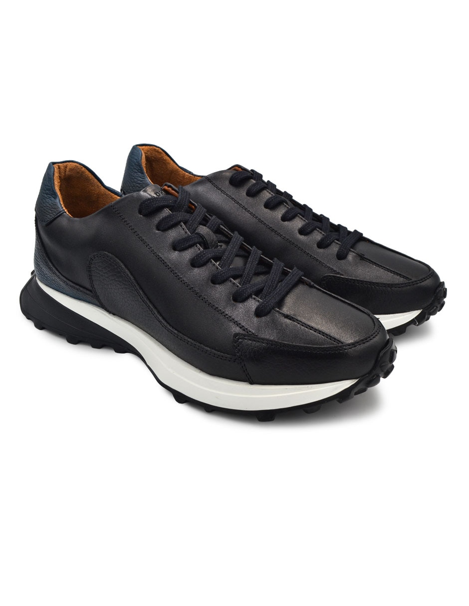 Tenis de piel para hombre